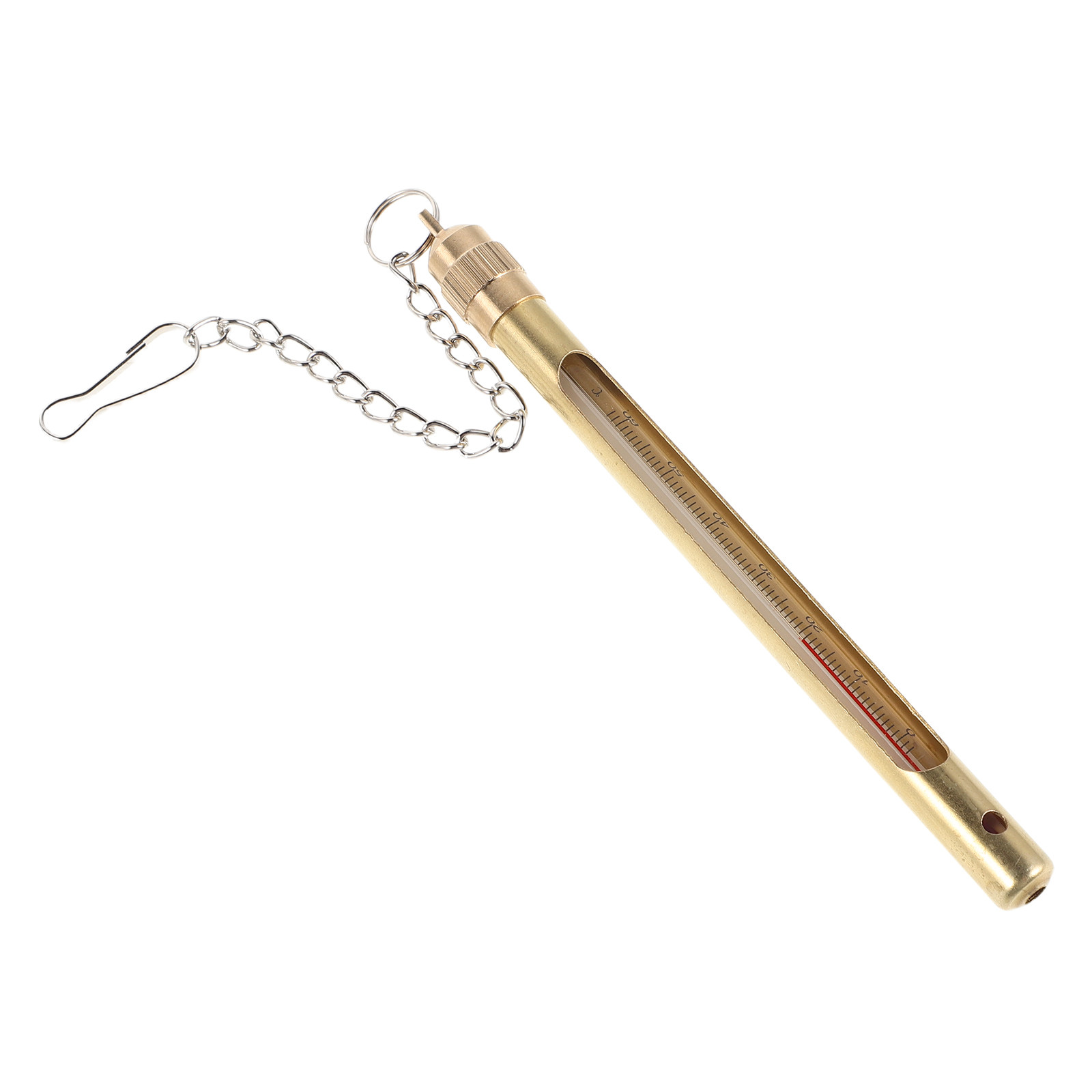 Fishing Rod Fly - Termometer Air Aliran Logam untuk Luar