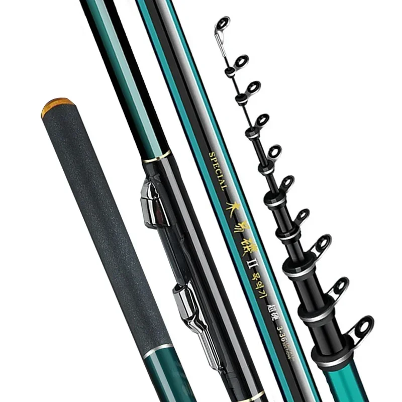 Joran pancing karbon tinggi 2. - Fishing Rod Surf ulasan dan harga