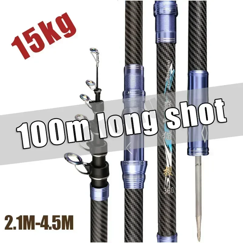 Tongkat pancing putar portabel - Fishing Rod Surf ulasan dan harga